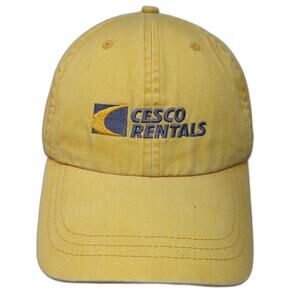 Cesco Rentals Slideback Baseball Cap Yellow One Size Fahrenheit Fashion Headwear